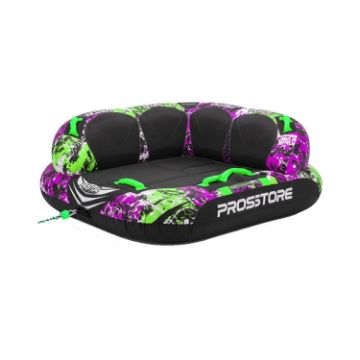 PROSTORE WATERSPORTS - TWISTER TOWABLE TUBE PINK BLACK GREEN 4P-1