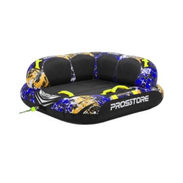 PROSTORE WATERSPORTS - TWISTER TOWABLE TUBE BLUE BLACK YELLOW 4P-1