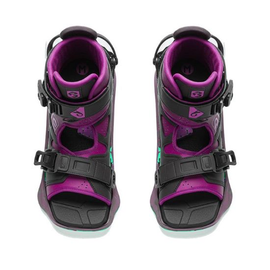 PROSTORE WATERSPORTS - WINDJAMMER WAKEBOARD BINDINGS PINK BLACK M-1