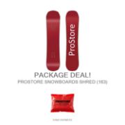 Picture of PROSTORE SNOWBOARDS SHRED STANDARD SNOWBOARD PACKAGE RED (MENS)