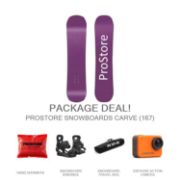 Picture of PROSTORE SNOWBOARDS CARVE ULTIMATE SNOWBOARD PACKAGE MAUVE (MENS)