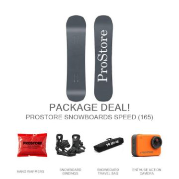 Picture of PROSTORE SNOWBOARDS SPEED ULTIMATE SNOWBOARD PACKAGE GREY (MENS)