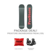 Picture of PROSTORE SNOWBOARDS FREAK DELUXE SNOWBOARD PACKAGE GREEN ORANGE (MENS)