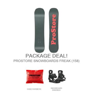 Picture of PROSTORE SNOWBOARDS FREAK DELUXE SNOWBOARD PACKAGE GREEN ORANGE (MENS)