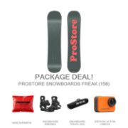 Picture of PROSTORE SNOWBOARDS FREAK ULTIMATE SNOWBOARD PACKAGE GREEN ORANGE (MENS)