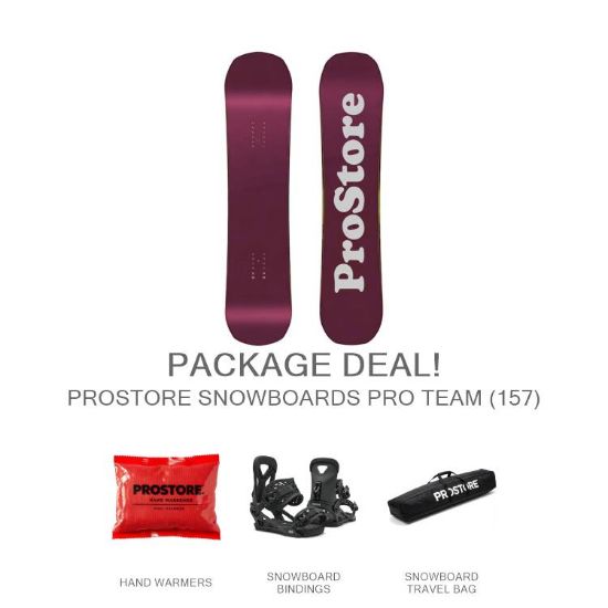 Picture of PROSTORE SNOWBOARDS PRO TEAM EPIC SNOWBOARD PACKAGE PURPLE GREY (MENS)
