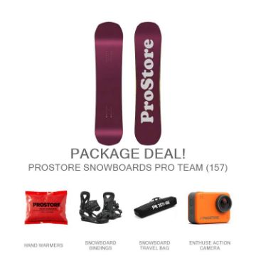 Picture of PROSTORE SNOWBOARDS PRO TEAM ULTIMATE SNOWBOARD PACKAGE PURPLE GREY (MENS)