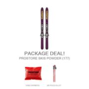 Picture of PROSTORE SKIS POWDER STANDARD PACKAGE SKI PACKAGE RED (UNISEX)