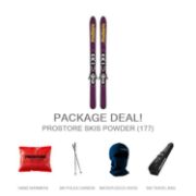 Picture of PROSTORE SKIS POWDER ULTIMATE PACKAGE SKI PACKAGE RED (UNISEX)