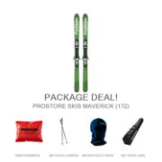 Picture of PROSTORE SKIS MAVERICK ULTIMATE PACKAGE SKI PACKAGE GREEN (UNISEX)