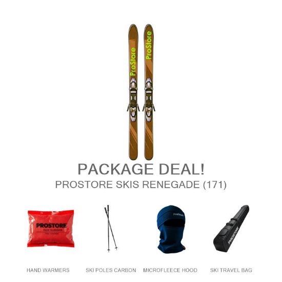 Picture of PROSTORE SKIS RENEGADE ULTIMATE PACKAGE SKI PACKAGE BROWN (MENS)