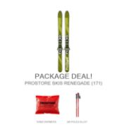 Picture of PROSTORE SKIS RENEGADE STANDARD PACKAGE SKI PACKAGE GREEN YELLOW (WOMENS)