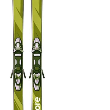 Picture of PROSTORE SKIS RENEGADE DELUXE PACKAGE SKI PACKAGE GREEN YELLOW (WOMENS)